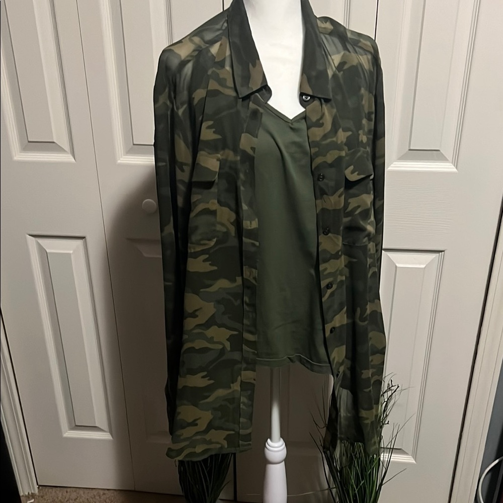 Camouflage Women's Chiffon Blouse